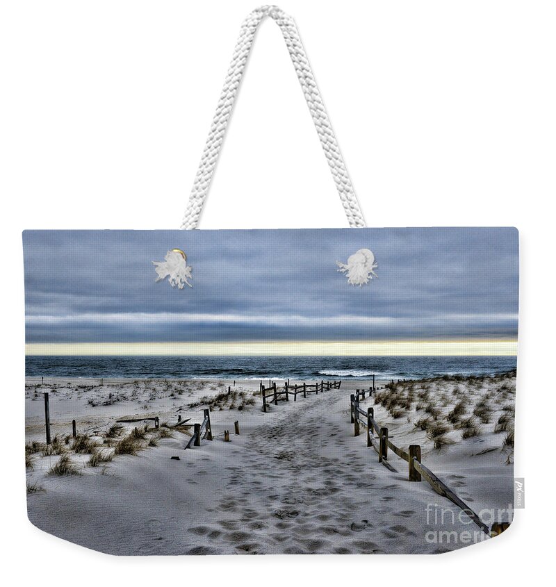 Paul Ward Weekender Tote Bag featuring the photograph Beach Entry by Paul Ward