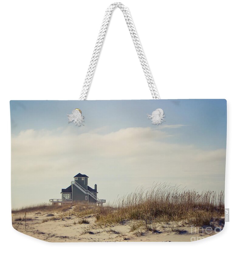 Beach Weekender Tote Bag featuring the photograph Beach House by Joan McCool
