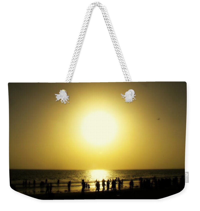 Beach Weekender Tote Bag featuring the photograph Beach by Mariel Mcmeeking