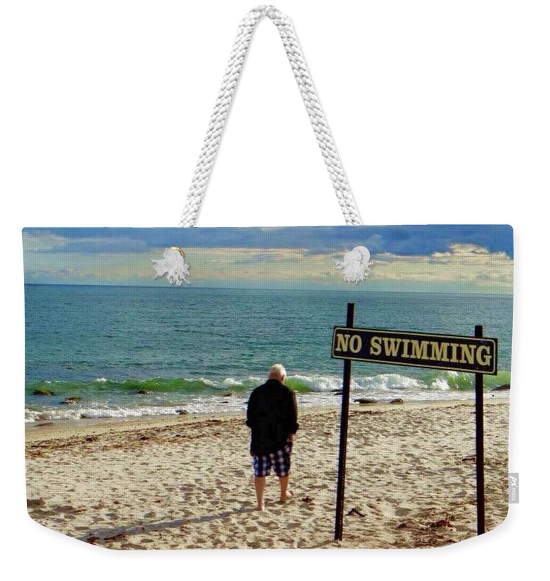 All Photos Are Available Without Logo Weekender Tote Bag featuring the photograph Beach Walking by Ruggiero Swanson