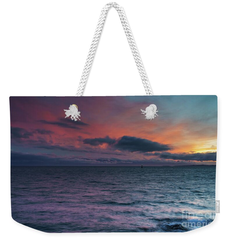British Columbia Weekender Tote Bag featuring the photograph Beacon by Carrie Cole