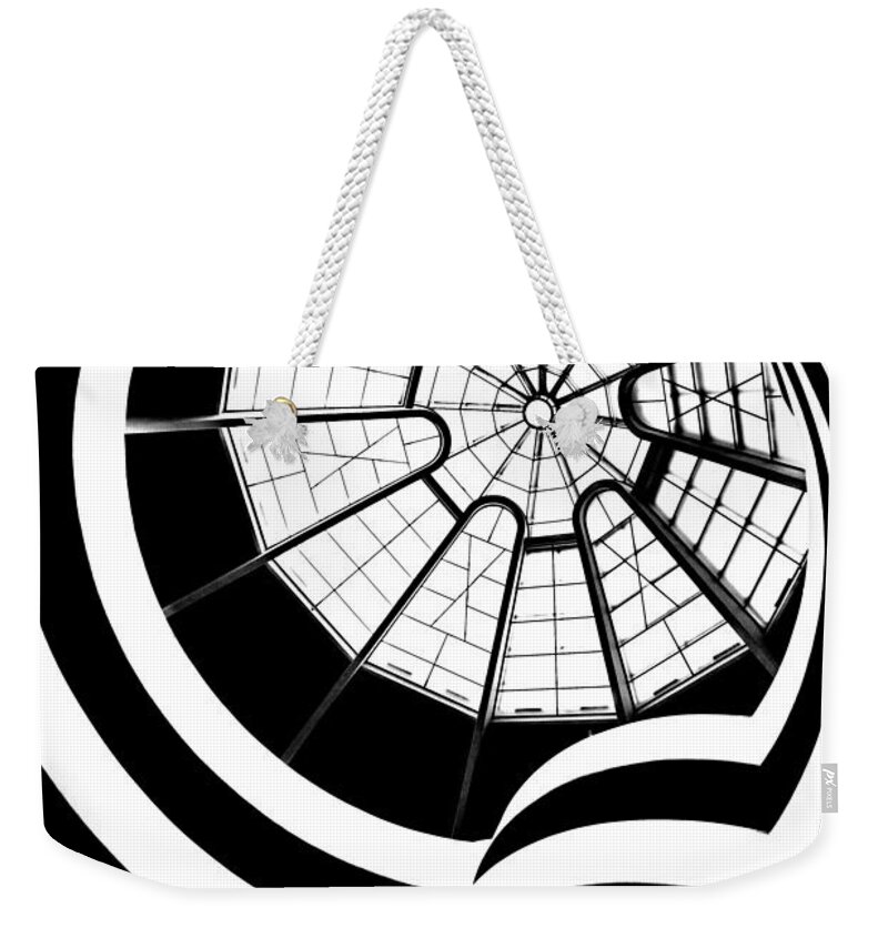 Guggenheim Museum Weekender Tote Bag featuring the photograph Beam Me Up by Az Jackson