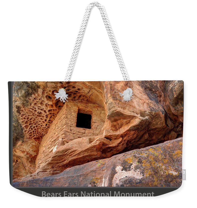 Ancient Weekender Tote Bag featuring the photograph Bears Ears National Monument - Anasazi Ruin by Gary Whitton