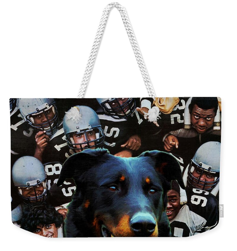 Beauceron Weekender Tote Bag featuring the painting Beauceron Art Canvas Print - WildCats Movie Poster by Sandra Sij