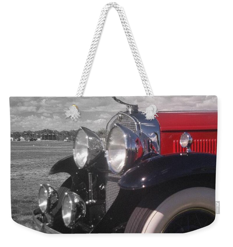 Cadillac..antique Weekender Tote Bag featuring the photograph Beautiful Cadillac.. by Al Swasey