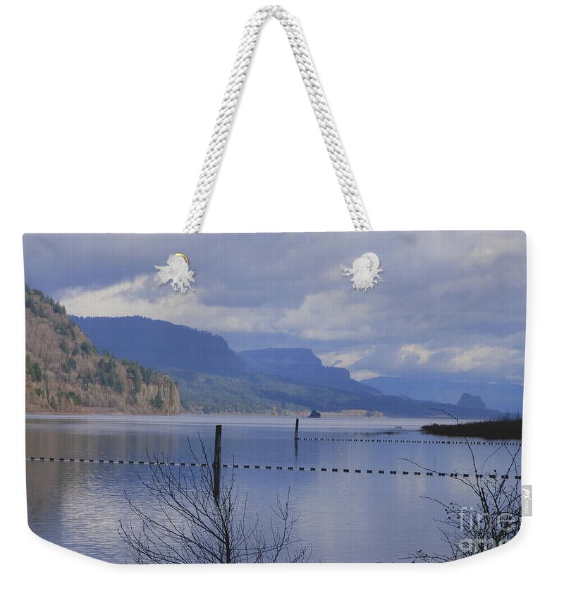 Columbia River Weekender Tote Bag featuring the photograph Beautiful Columbia River by Charles Robinson