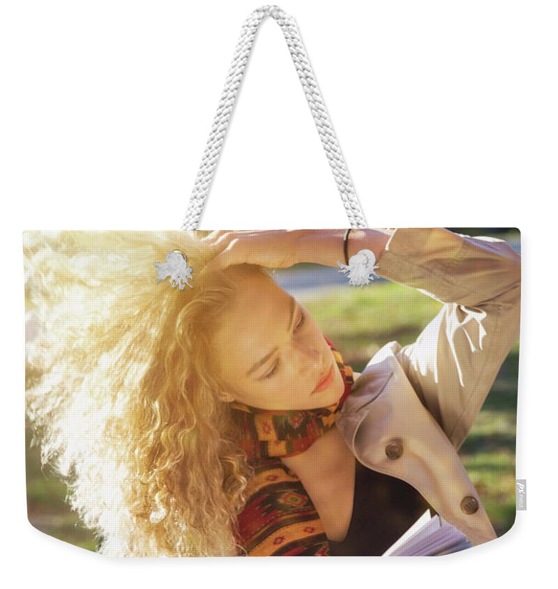 Autumn Weekender Tote Bag featuring the photograph Beautiful day in October by Lilia S