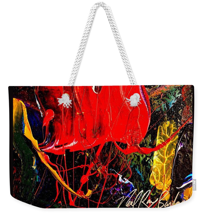 Abstract Weekender Tote Bag featuring the painting Beautiful Day by Neal Barbosa