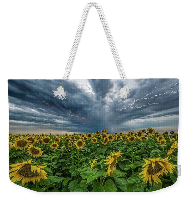 Field Weekender Tote Bag featuring the photograph Beautiful Disaster by Aaron J Groen