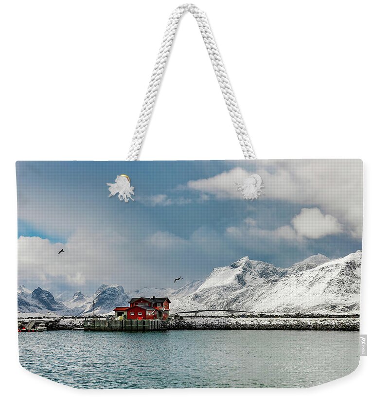  Weekender Tote Bag featuring the photograph Beautiful morning in Ramberg by Adrian Salcu