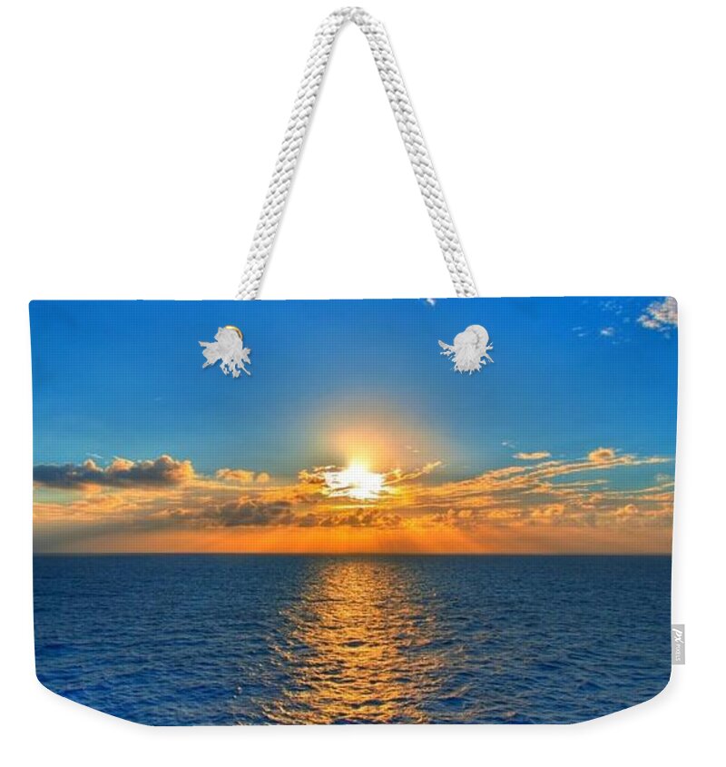 Sunset Sea Print Weekender Bag