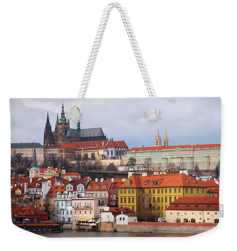 Jenny Rainbow Fine Art Photography Weekender Tote Bag featuring the photograph Beautiful Old Prague by Jenny Rainbow