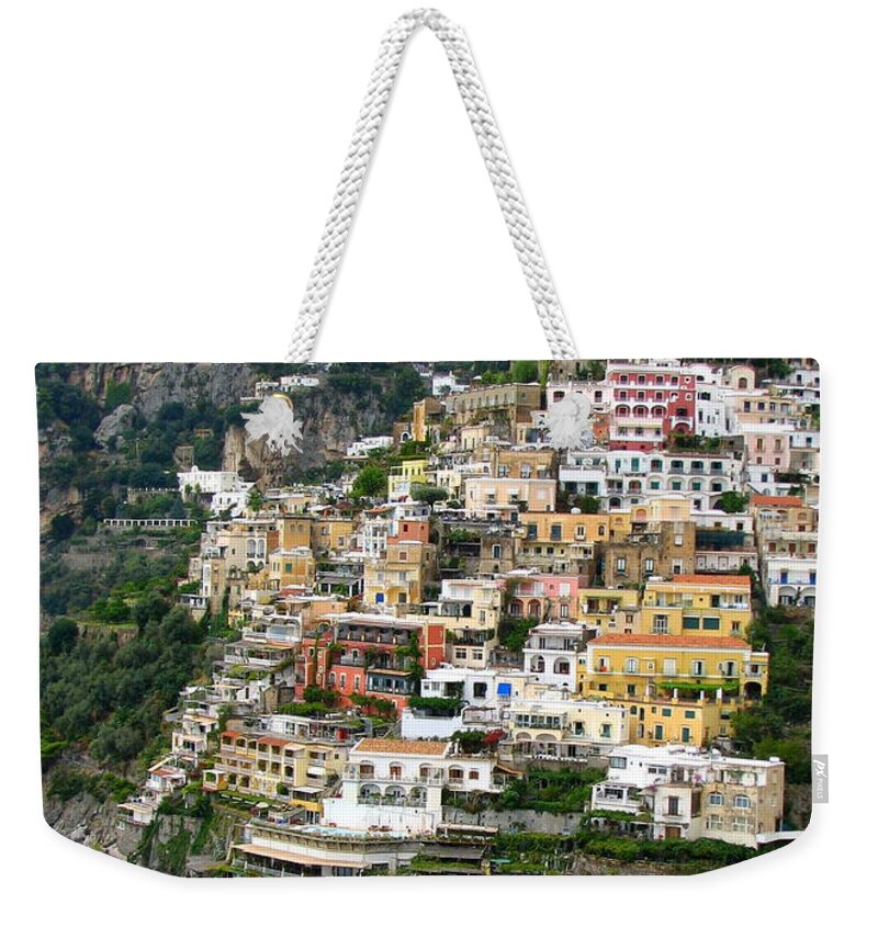 Positano Weekender Tote Bag featuring the photograph Beautiful Positano by Carla Parris