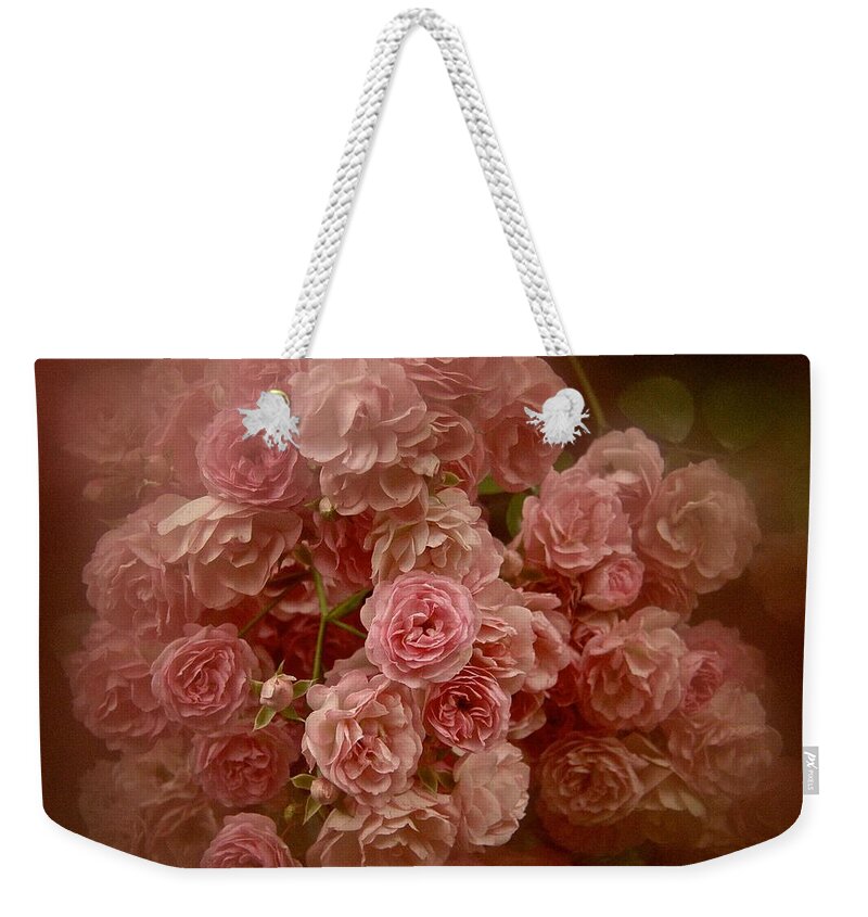 Pink Roses Weekender Tote Bag featuring the photograph Beautiful Roses 2016 No. 3 by Richard Cummings
