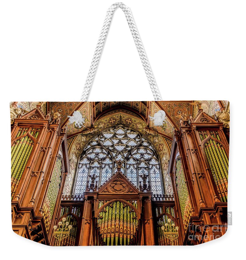 Historic Weekender Tote Bag featuring the photograph Beauty of St Patricks Catholic Cathedral by Elvis Vaughn