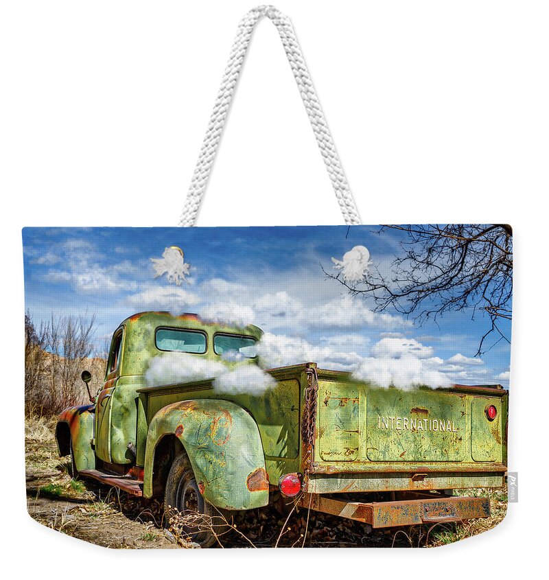 Abiquiu Weekender Tote Bag featuring the photograph Bed full of clouds by Robert FERD Frank