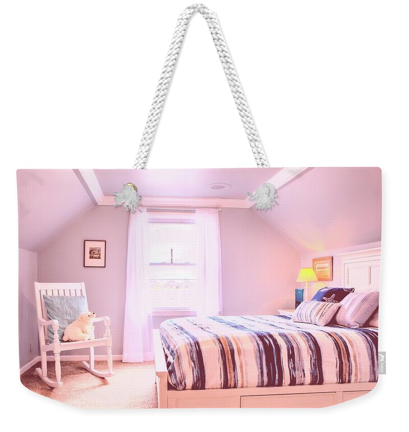 Bedroom Weekender Tote Bag featuring the photograph Bedroom Three by Jeff Kurtz