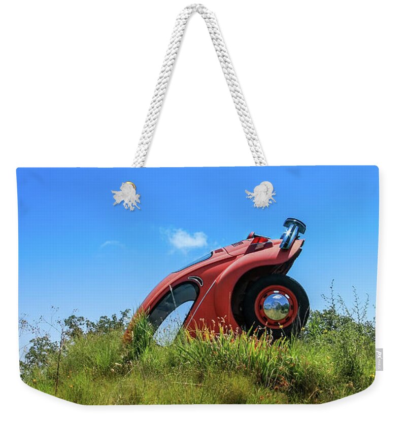 Volkswagen Weekender Tote Bag featuring the photograph Beetle Underground by Micah Offman