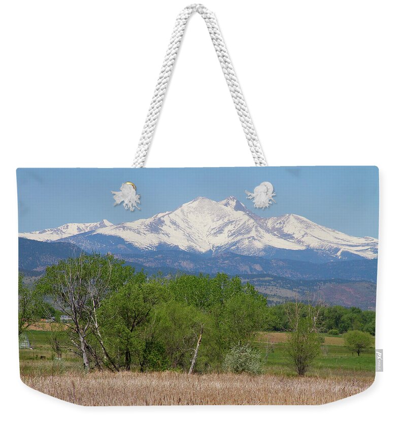 14ers Weekender Tote Bag featuring the photograph Before The Melt Off Of the Rocky Mountains by James BO Insogna