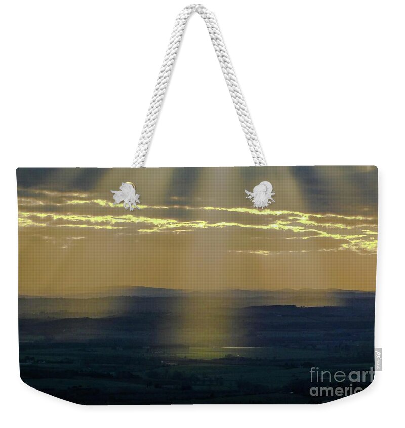 Abstract Weekender Tote Bag featuring the photograph Before The Storm 2 by Jean Bernard Roussilhe