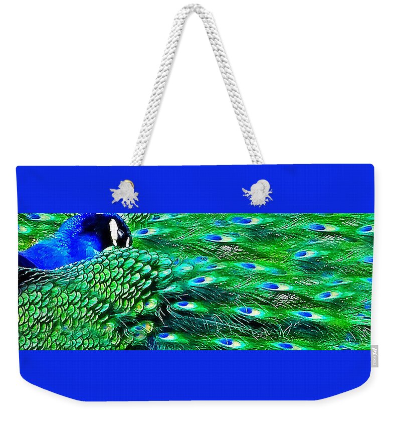 Blue Weekender Tote Bag featuring the photograph Bejeweled by Amanda Smith