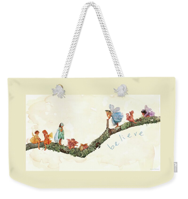 Fairies Weekender Tote Bag featuring the photograph Believe by Anne Geddes