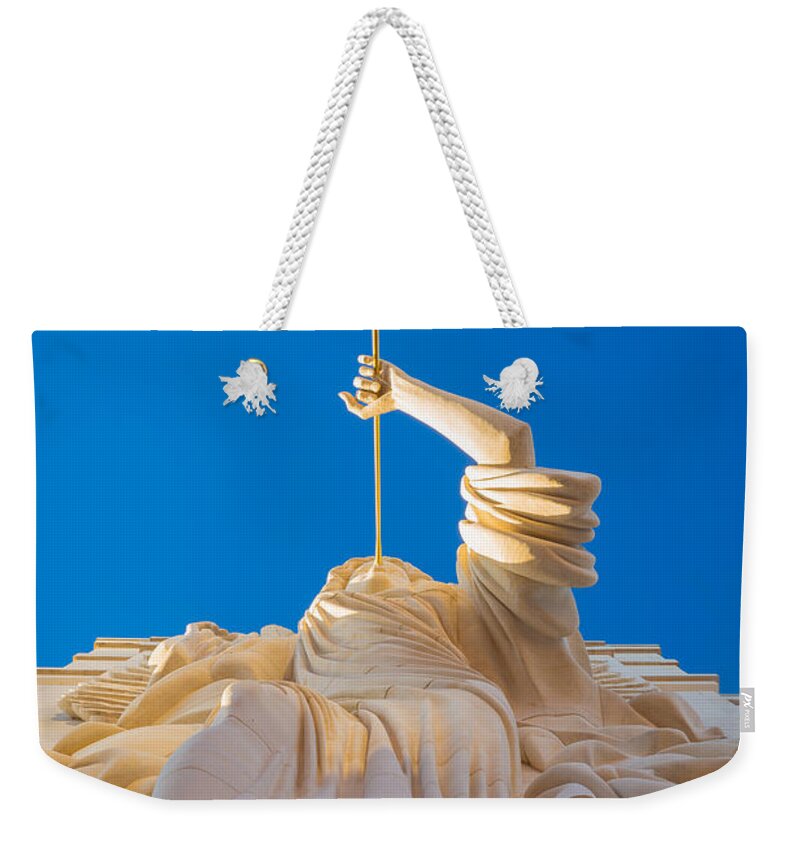 America Weekender Tote Bag featuring the photograph Below the Angel by Inge Johnsson