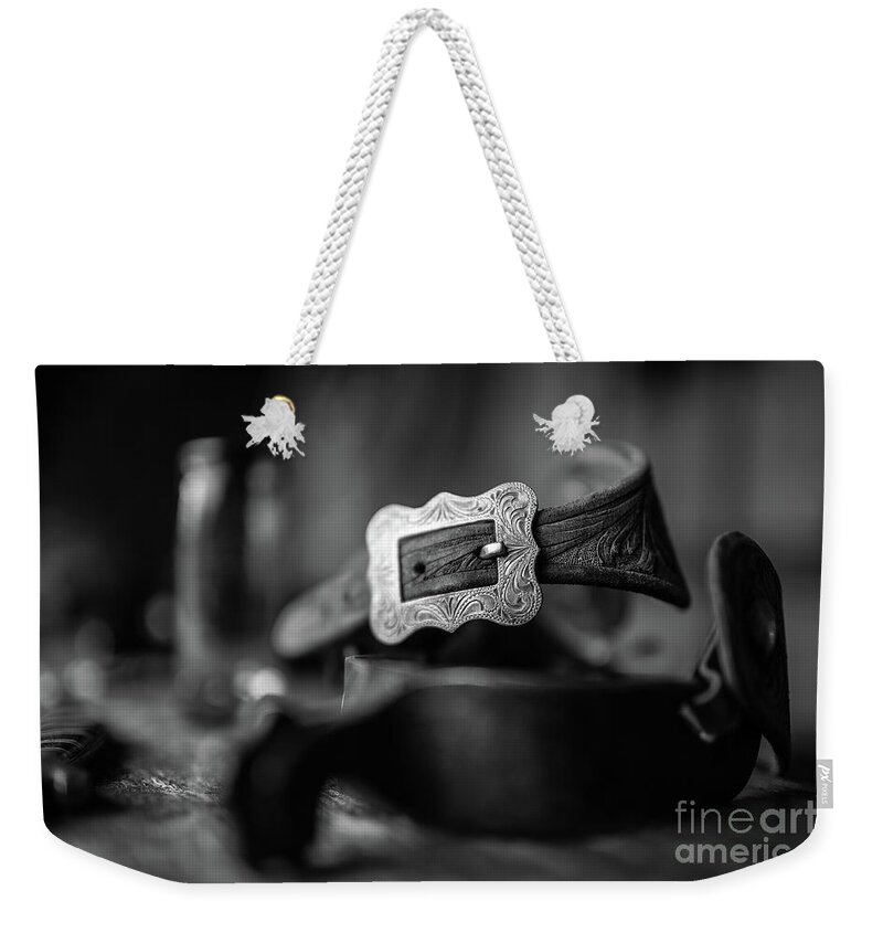 Belt Weekender Tote Bag featuring the photograph Belt Buckle by Patti Schulze