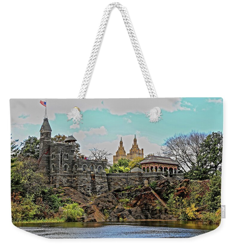 Belvedere Castle Weekender Tote Bag featuring the photograph Belvedere Castle by Doolittle Photography and Art