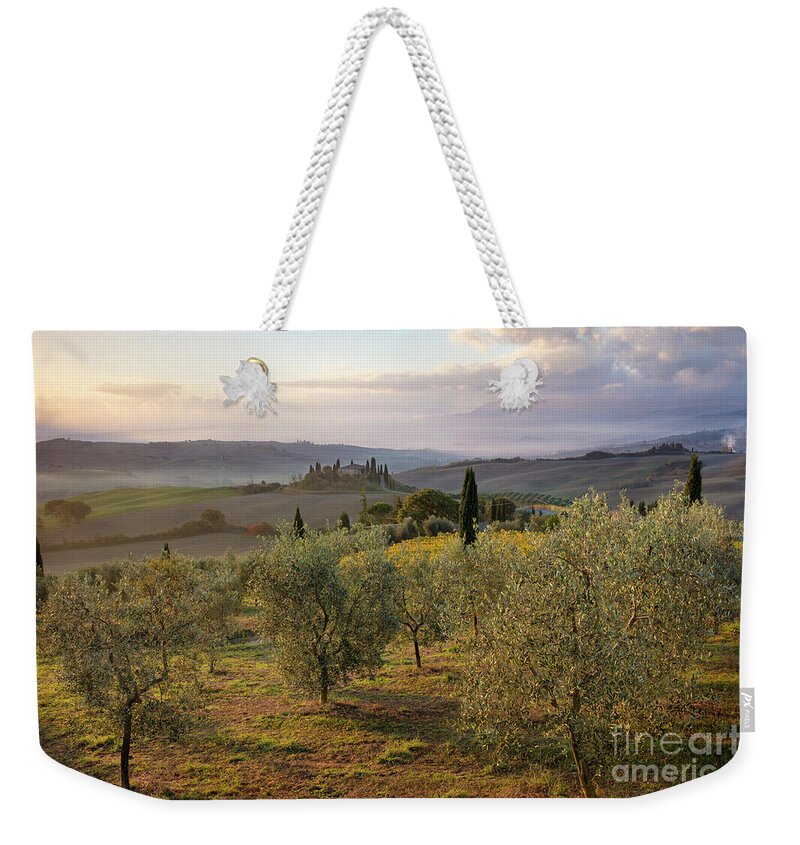 Tuscany Weekender Tote Bag featuring the photograph Belvedere Morning II by Brian Jannsen