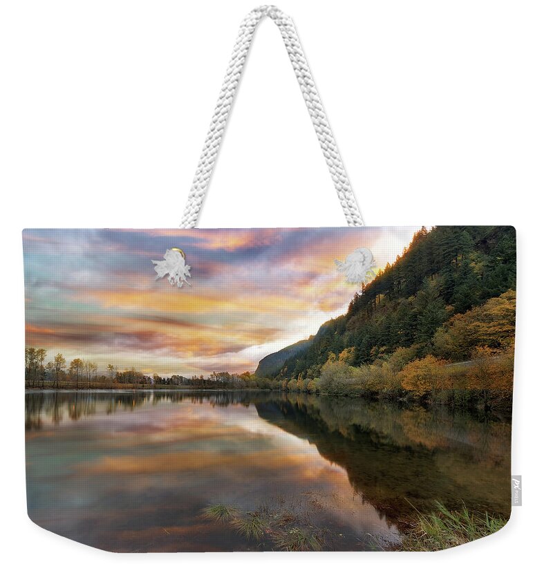 Benson State Recreation Area Weekender Tote Bag featuring the photograph Benson State Recreation Area in Fall by David Gn