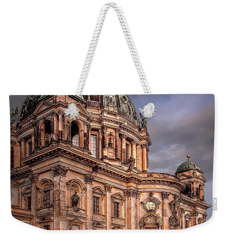 Endre Weekender Tote Bag featuring the photograph Berlin Cathedral At Dawn by Endre Balogh
