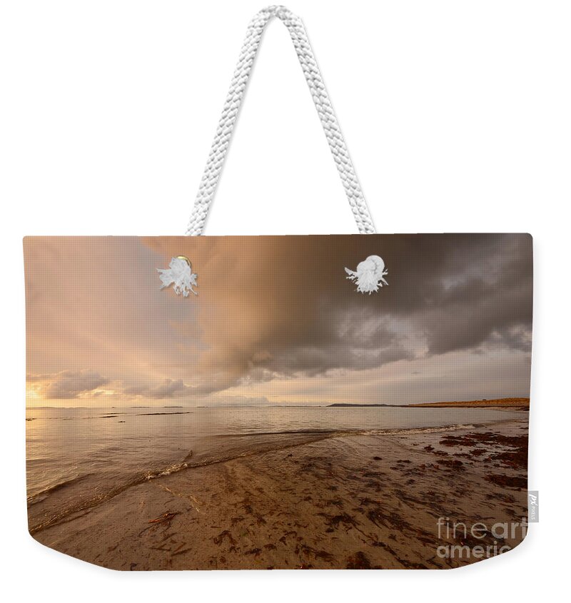 Berneray Weekender Tote Bag featuring the photograph Berneray Dawn by Smart Aviation