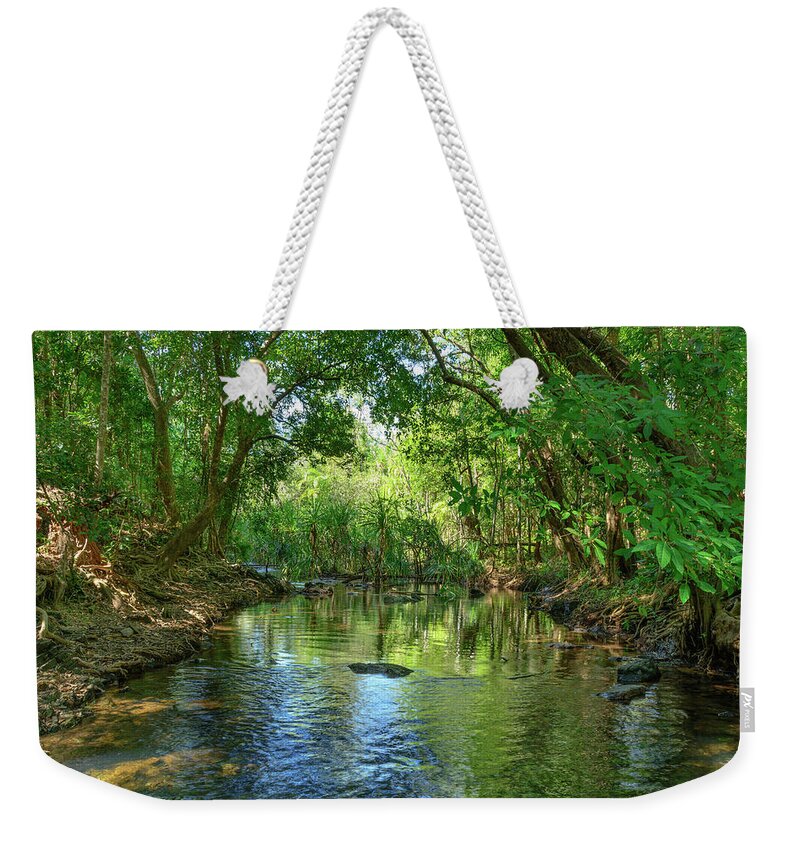 Berry Springs Weekender Tote Bag featuring the photograph Berry Springs by Racheal Christian