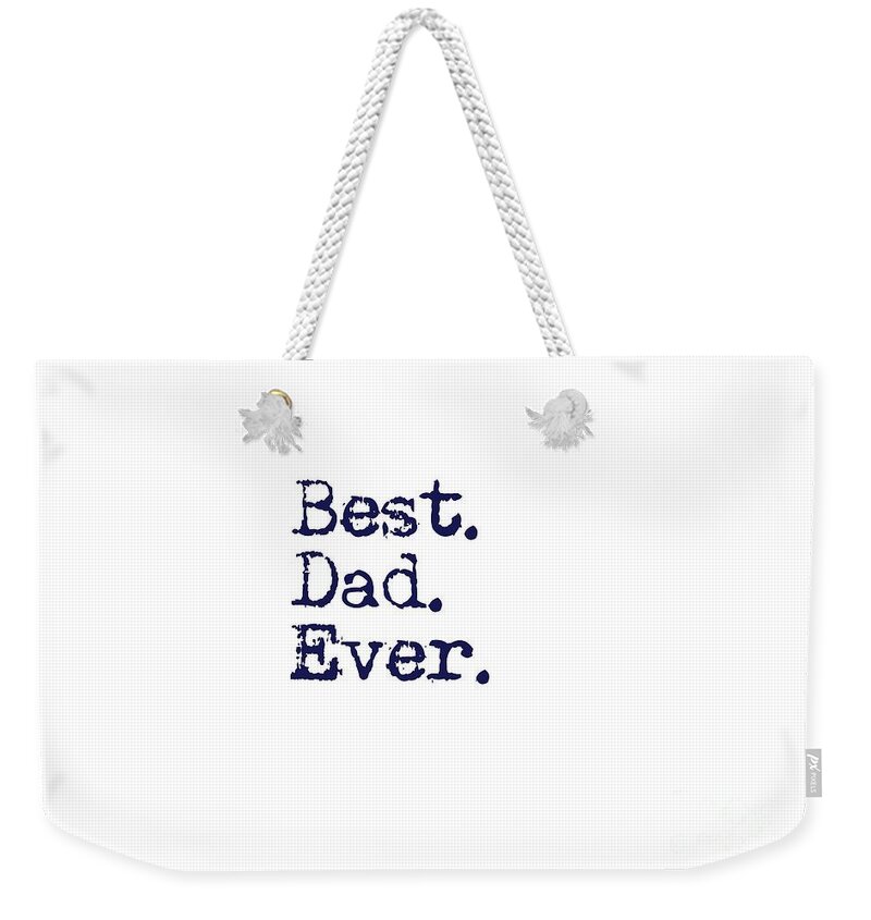 Kid Weekender Tote Bag featuring the photograph Best Dad Ever by Andrea Anderegg