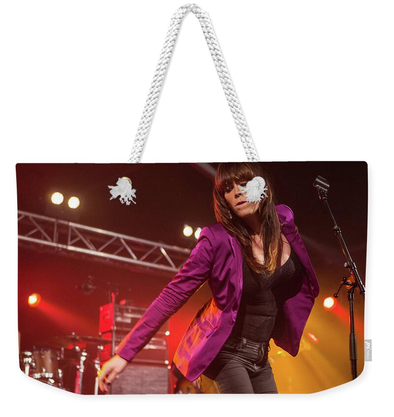 Beth Hart Weekender Tote Bag featuring the photograph Beth Hart by Jackie Russo
