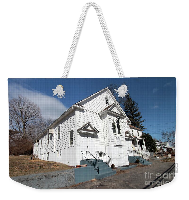 Bethel Ame Church Weekender Tote Bag featuring the photograph Bethel AME Church Huntington by Steven Spak