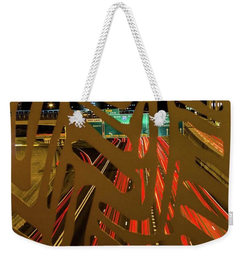 Atlanta Weekender Tote Bag featuring the photograph Between The Lines by Kenny Thomas