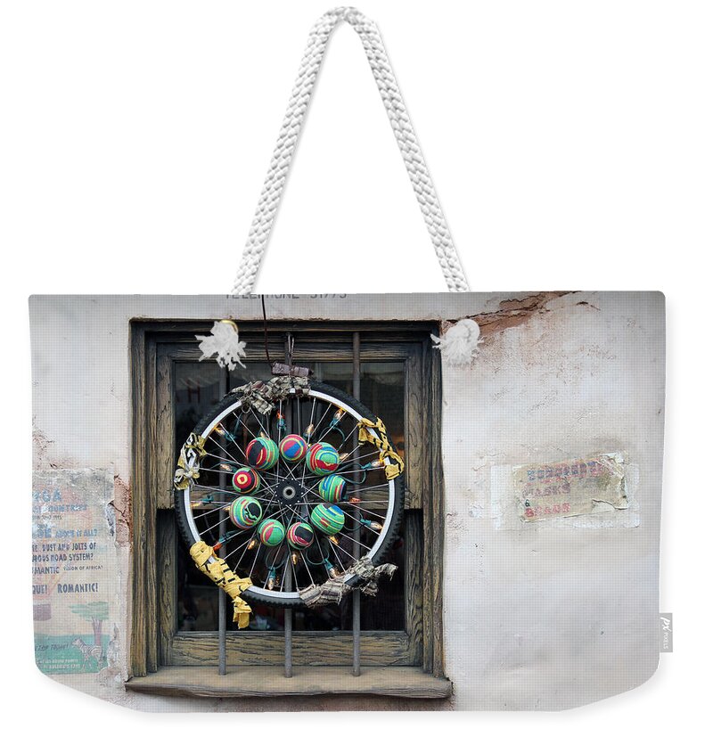 Bicycle Tire Weekender Tote Bag featuring the photograph Bicycle Art by Jackson Pearson