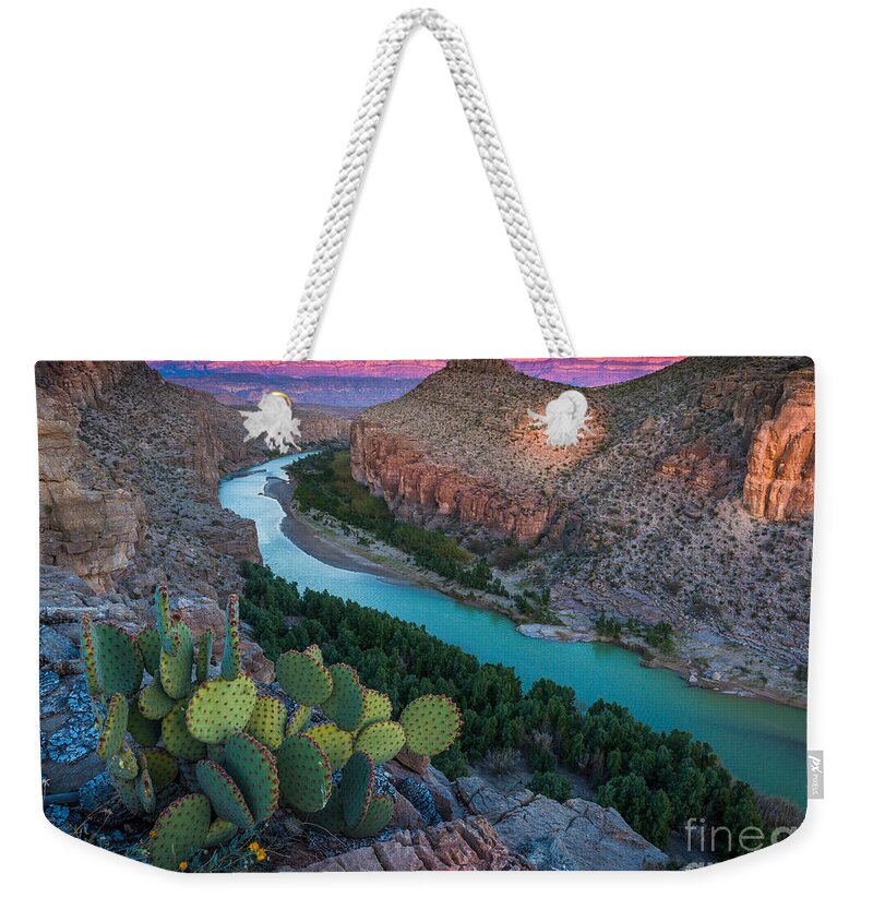 America Weekender Tote Bag featuring the photograph Big Bend Evening by Inge Johnsson