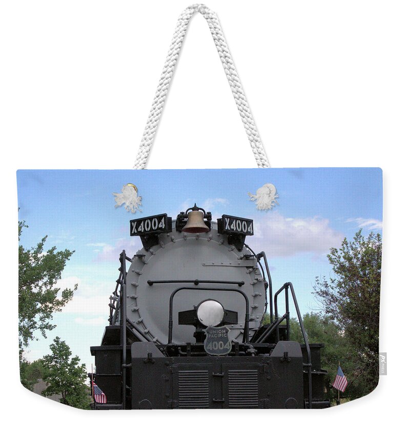 Steam Weekender Tote Bag featuring the photograph Big Boy front by Wendy Fox