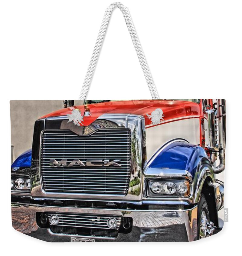 Truck Weekender Tote Bag featuring the photograph Big MACK by DJ Florek