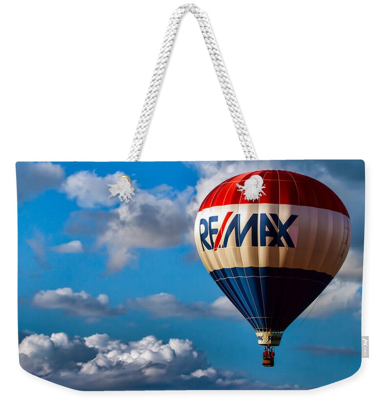  Weekender Tote Bag featuring the photograph Big Max RE MAX by Bob Orsillo