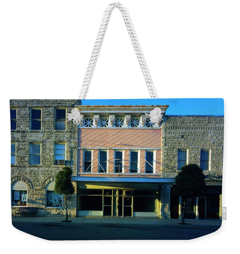 City Weekender Tote Bag featuring the photograph Big Pink, Corinth by Jan W Faul