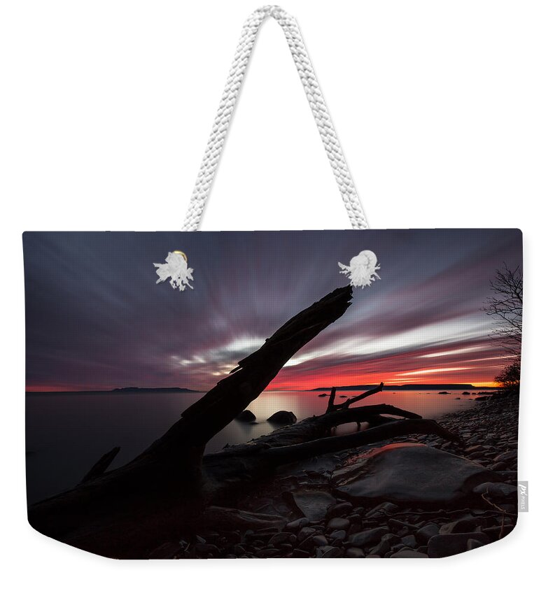 Aboriginal Weekender Tote Bag featuring the photograph Big Red Sky, Point Place 2 by Jakub Sisak