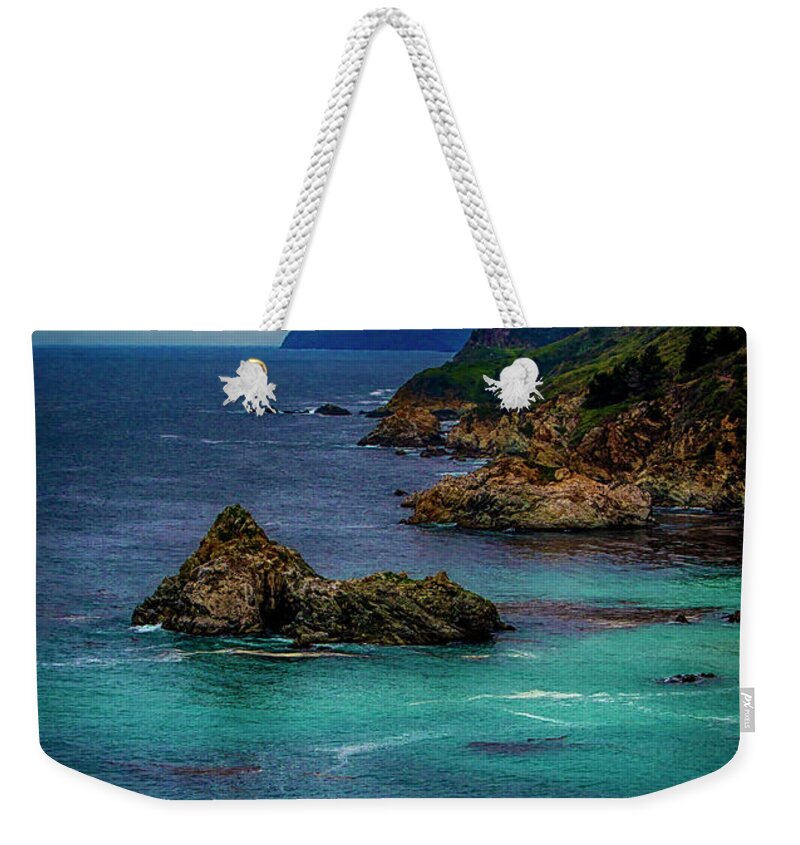 Coastline Weekender Tote Bag featuring the photograph Big Sur Coastline by Joseph Hollingsworth