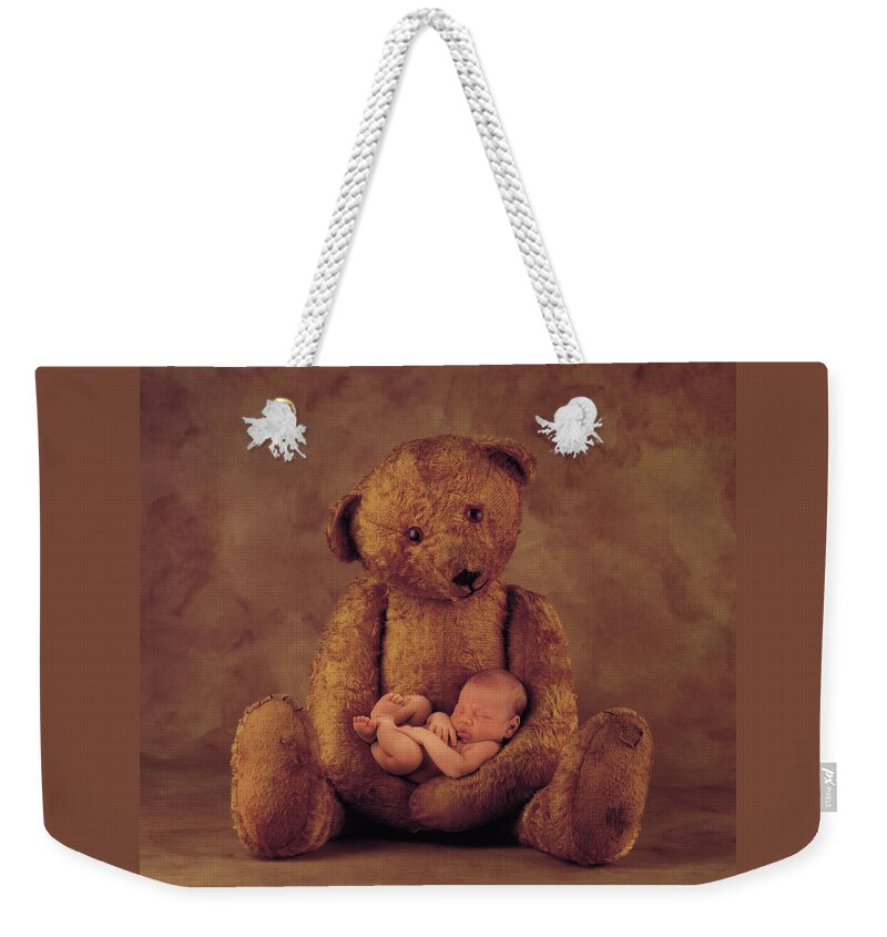 Teddy Bear Weekender Tote Bag featuring the photograph Big Ted by Anne Geddes