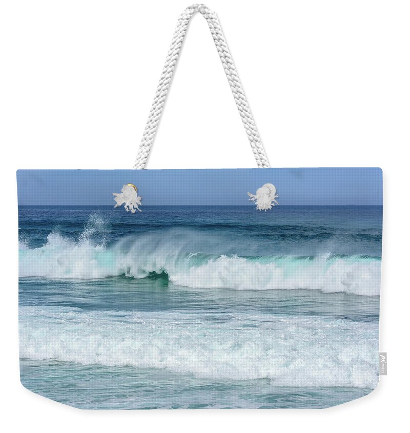Waves Weekender Tote Bag featuring the photograph Big Waves by Marion McCristall