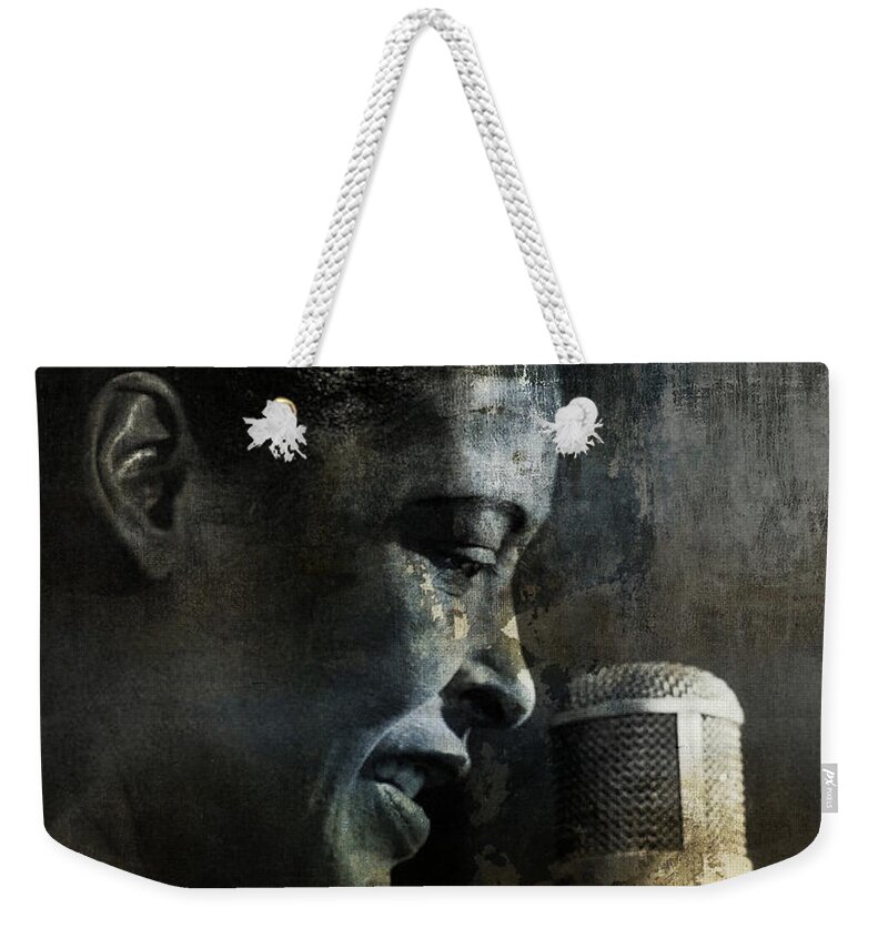 Billie Holiday Weekender Tote Bag featuring the digital art Billie Holiday - All that Jazz by Paul Lovering