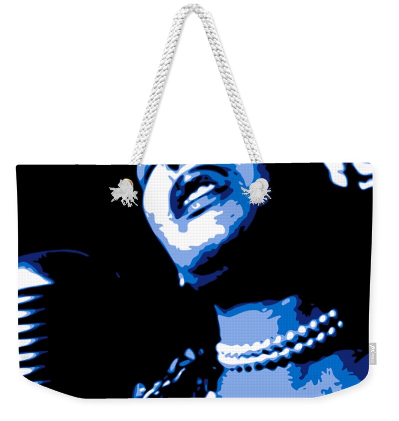 Billie Holiday Weekender Tote Bag featuring the digital art Billie Holiday by DB Artist